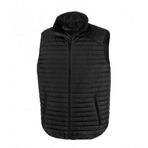 Result Adults Unisex Thermoquilt Vest / Black/Black